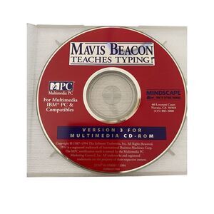 Mavis Beacon Teaches Typing Version 3 Multimedia CD ROM IBM PC And Compatibles